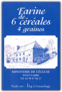 Moulin de l'écluse : farine de 6 céréales 4 graines